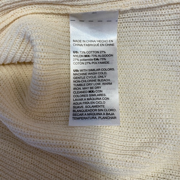 Chico’s Cream Long Sleeve Front Hook Eye Cardigan Size Medium Chico’s 1 - Picture 7 of 8